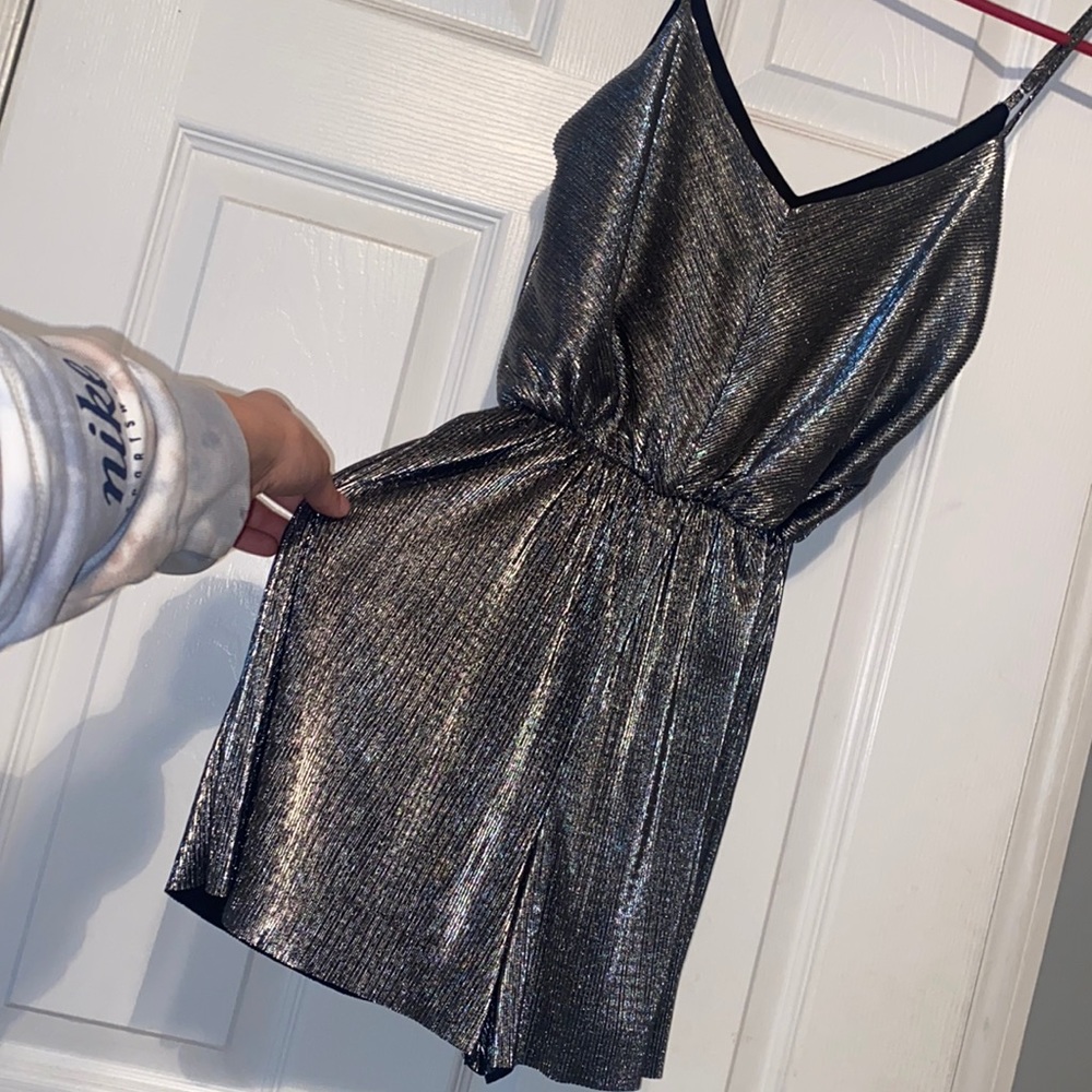 Boutique Silver Romper